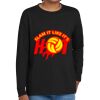 Youth Heavy Cotton 100% Cotton Long Sleeve T Shirt Thumbnail