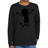 Youth Heavy Cotton 100% Cotton Long Sleeve T Shirt Thumbnail